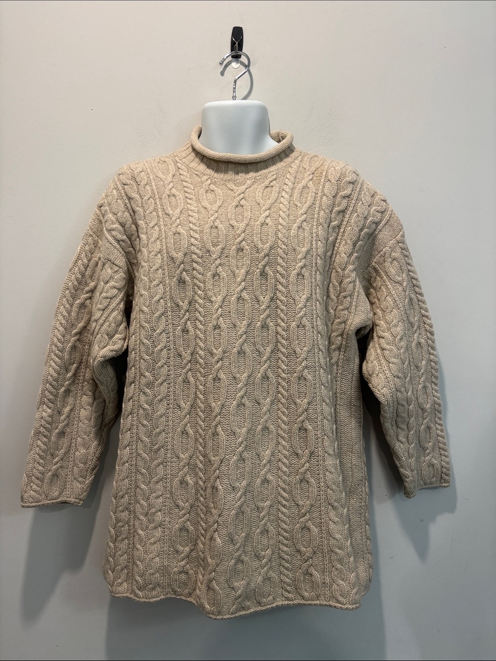 Paul James Cream Crewneck Sweater - 100% Pure Wool